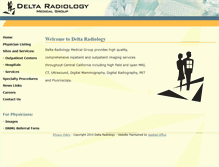 Tablet Screenshot of deltarad.com